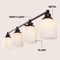Jonathan Y Lydia 33.25" 4-Light Farmhouse Cottage Metal LED Vanity Light w/Frosted Glass Shades, Oil Rubbed Bron JYL7552C - alternate 4