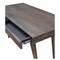 Homeroots 39" Gray Acacia Solid Wood Writing Desk With Three Drawers 489188 - alternate 4