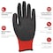Bison Life Latex Crinkle Coated Work Gloves, Ultra Stretch Grip Gloves for Utility, Red/Black, 120 Pairs, 120PK BLZ-ESRG-18R-A - alternate 4