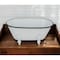 Homeroots 5" White Metal Hand Painted Decorative Tub Tabletop Sculpture 399642 - alternate 4