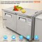 Vevor 48"W Undercounter Refrigerated Prep Table 12.85 Cu. Ft. Salad Prep Fridge KTR-48B - alternate 4