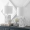 Jonathan Y Stewart 21.5" Farmhouse Wood LED Table Lamp, White, 2PK JYL1062B-SET2 - alternate 3