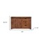 Homeroots 50" Brown Solid Wood Enclosed Storage Distressed TV Stand 528726 - alternate 3