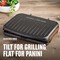 George Foreman Family Size 5 Serving Nonstick Compact Electric Indoor Grill in Black GRS075BC - alternate 3