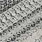 Homeroots 8' Black Round Striped Washable Indoor Outdoor Area Rug 576952 - alternate 2