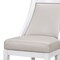 Homeroots 31" Gray And White Faux Leather And Solid Wood Bar Height Swivel Bar Chair 550090 - alternate 4