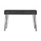 Homeroots 47" Gray and Black Computer Desk With Two Drawers 403814 - alternate 1