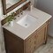 James Martin Vanities Brittany 36" Single Vanity, Saddle Brown, w/ 3 CM Siberian Silestone Top 650-V36-SBR-3SFR - alternate 4
