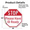 Signmission Stop Please Have Id Ready, 18 Inch X 18 Inch, Vinyl Decal OC-D-18-228 - alternate 3