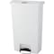 Rubbermaid Commercial Slim Jim Step-On 18 gal Rectangular Slim-Profile Plastic Can, White, Foot Pedal, Plastic, 13 in 1883559 - alternate 1