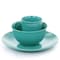 Gibson Home Mercer 12 Piece Round Stoneware Dinnerware Set in Teal Green 127269.12 - alternate 4