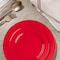 Smarty Had A Party Solid Red Holiday Round Plastic Dinnerware Value Set (120 Dinner Plates + 120 Salad Plates), 240PK 110RVP-CASE - alternate 4