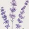 Homeroots 32" X 12" Natural White And Lavender Floral Wood Framed Art 634059 - alternate 1