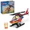 Lego City Fire Rescue Helicopter Building Set Multicolored 85 pc 60411 - alternate 2