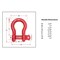 Mytee Products 1 3/8in Anchor Shackle Forged Carbon Steel w/ Alloy Screw Pin WLL # 13.5 Tons SHACKLE-ANCHOR-SP-138 - alternate 4