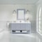James Martin Vanities 60 in. Single Vanity, Serenity Blue, w/Single Hole 3 CM White Zeus Quartz Top & Backsplash 330-V60S-SRB-1WZ - alternate 4