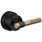 Brizo Litze Pressure Balance Valve Trim Handle Kit, T-Lever Matte Black/Luxe Gold HL60P33-BLGL - alternate 1