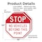 Signmission Stop No Vehicles Beyond This Point, 10 inch X 10 inch, Plastic Sign, 2PK OC-P-2PACK-10-292 - alternate 6