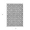Homeroots 5' X 8' Gray And Ivory Geometric Washable Indoor Outdoor Area Rug 594708 - alternate 5