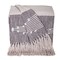 Homeroots 50" X 60" Gray Woven Cotton Striped Throw Blanket with Tassels and Embroidery 548935 - alternate 5