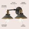 Jonathan Y July 17.5" 2-Light Industrial Farmhouse Metal Vanity Light, Rustic Dark Gray/Brass Gold JYL7427D - alternate 3
