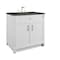 James Martin Vanities Bellshire 36" Single Vanity, Bright White w/ 3 CM Parisien Bleu Silestone Top 660-V36-BW-3PBL - alternate 5
