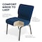 Flash Furniture Hercules Church Chair, Blue Back, 21-1/4 in W 25" L 33" H, Fabric Seat FD-CH0221-4-SV-NB24-GG - alternate 4