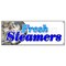 Signmission FRESH STEAMERS BANNER SIGN seafood oysters clams bottom dwellers B-Fresh Steamers - alternate 1