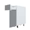 Cambridge Radiance 21 in. W x 24 in. D x 34.50 in. H Ready to Assemble Slab Base Kitchen Cabinet in Matte Grey SA-B21-MG-KIT - alternate 4