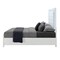Homeroots White Faux Crystal Bling Wood And Tufted Cotton Lighted Queen Bed Frame 634330 - alternate 5