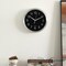 Clockswise 10-in Round Quartz Wall Clock Non-Ticking Battery Operated with Silent Sweep Movement,  QI004745.BK.10 - alternate 4