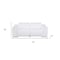 Homeroots 76in White and Silver Italian Leather Power Reclining Loveseat 720519 - alternate 4