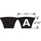 Gates Banded V-Belt, Hi-Power II PowerBand, A112, A, EPDM, 114 in, 1/2 in Top Width 4/A112 - alternate 4
