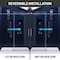 Anzzi Madam Series 76 in. x 50-54 in. Frameless Sliding Shower Door in Polished Chrome, 3/8 in Clear Glass SD-AZ13-03CH - alternate 5