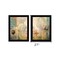 Homeroots Set Of Two Meandering Flowers I and II 2 Black Framed Print Wall Art, 2PK 406006 - alternate 3