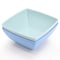 Gibson Home Grayson 4 Piece 6 Inch Square Melamine Dinner Bowl Set in Assorted Blue 136429.04 - alternate 3