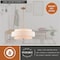 Vaxcel Brentwood 5-Light Gold Mid-Century Modern Drum Pendant White Fabric Shade P0442 - alternate 4