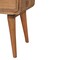 Homeroots 22" Beige Solid Wood Two Drawer Nightstand 651516 - alternate 6