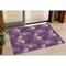 Homeroots 3' X 5' Eggplant Lavender And Ivory Polka Dot Washable Indoor Outdoor Area Rug 594226 - alternate 1