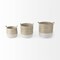 Homeroots Set of Three Beige And White Wicker Desk Organizer, 3PK 392165 - alternate 1