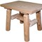 Homeroots Rustic And Natural Wood End Or Side Table 370290 - alternate 3