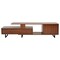 Leisuremod Avery TV Stand with MDF Cabinet and Powder Coated Steel Legs, Walnut ATS69NW - alternate 4