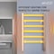 Anzzi Naple Series 6-Bar Aluminum Wall Mounted/Free Standing Electric Towel Warmer Rack  in Matte Finish TW-FS103AL - alternate 2