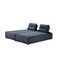 Homeroots Blue 100% Polyester Stationary L Shaped Two Piece Sofa And Chaise 473578 - alternate 4