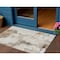 Homeroots 3' X 5' Beige Ivory And Taupe Abstract Washable Indoor Outdoor Area Rug 582656 - alternate 1