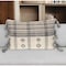 Homeroots 14" X 20" Beige and Black Southwestern Cotton Throw Pillow With Tassels 529232 - alternate 1
