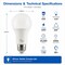Euri Lighting A19 LED Bulbs, 12W, 1100 lm, 75W Eq., 3000K, E26, Dimmable, CEC/JA8, UL, 2PK EA19-12W5002CEC-2 - alternate 2