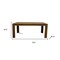 Homeroots 71" Walnut Solid Wood Dining Table 716279 - alternate 2