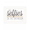 Homeroots No Selfies in the Bathroom 5 White Framed Print Bathroom Wall Art 408131 - alternate 1