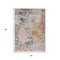 Homeroots 5' X 8' Pink Charcoal And Copper Abstract Washable Indoor Outdoor Area Rug 630802 - alternate 3